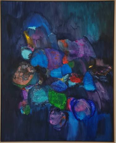 Original Abstract Expressionism Abstract Painting by Wioletta Gancarz