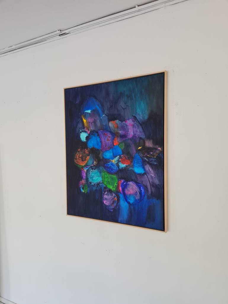 Original Abstract Expressionism Abstract Painting by Wioletta Gancarz