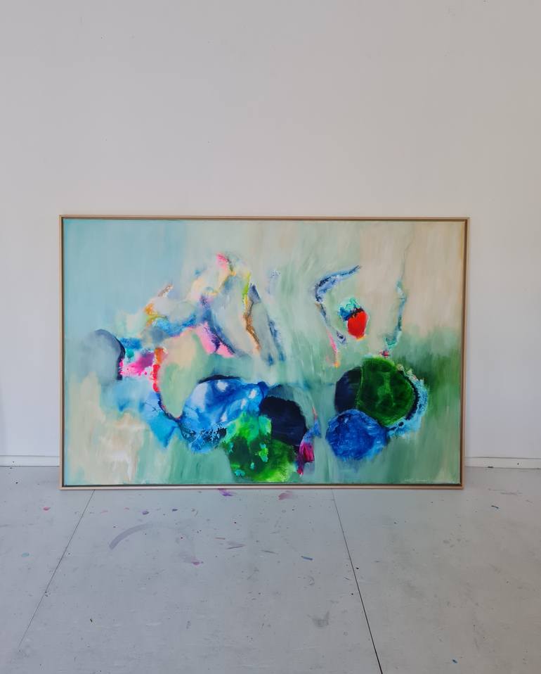 Original Abstract Expressionism Abstract Painting by Wioletta Gancarz