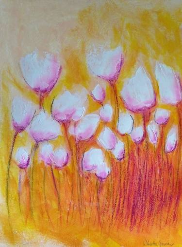 Print of Abstract Floral Paintings by Wioletta Gancarz