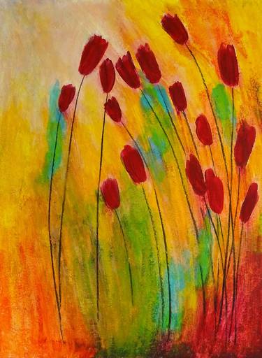 Print of Abstract Nature Paintings by Wioletta Gancarz