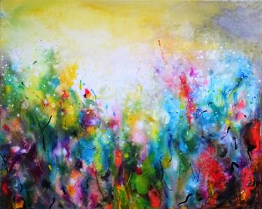 Print of Abstract Garden Paintings by Wioletta Gancarz