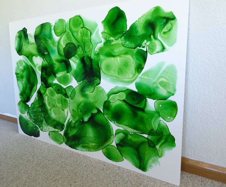 Original Abstract Expressionism Abstract Painting by Wioletta Gancarz