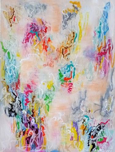 Original Abstract Expressionism Abstract Paintings by Wioletta Gancarz