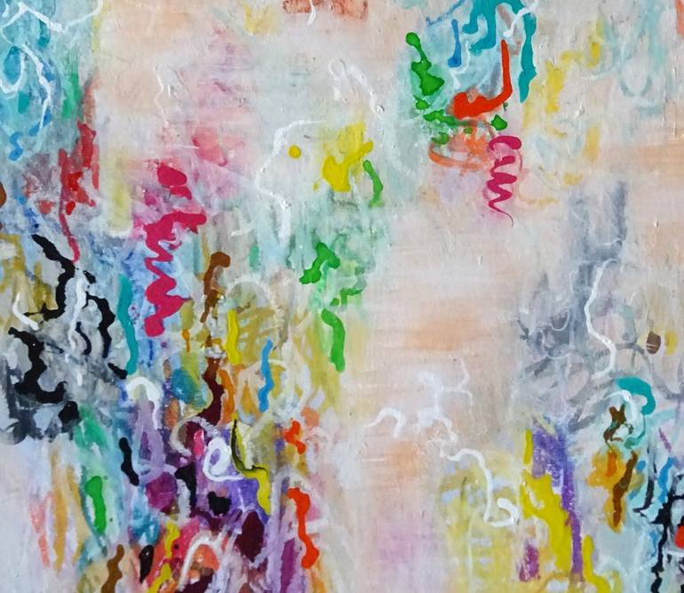Original Abstract Expressionism Abstract Painting by Wioletta Gancarz