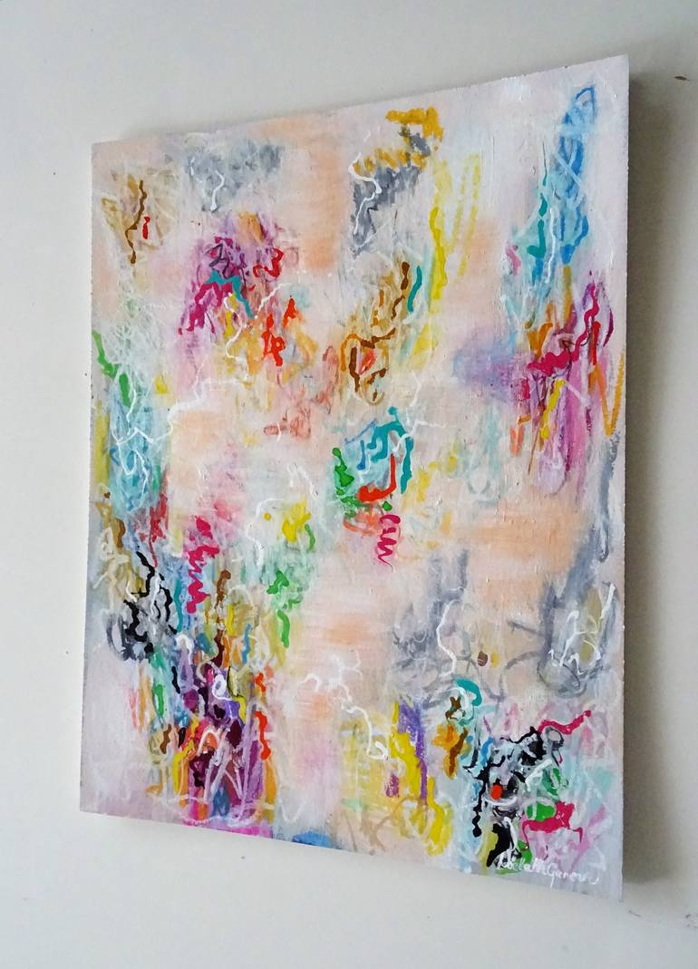 Original Abstract Expressionism Abstract Painting by Wioletta Gancarz