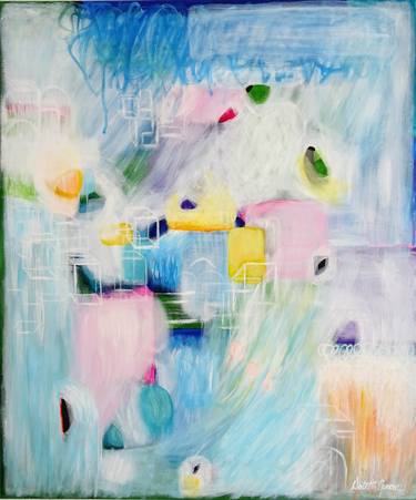 Original Fine Art Abstract Paintings by Wioletta Gancarz