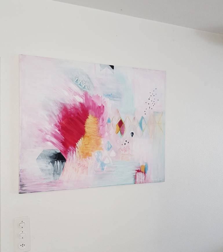Original Abstract Expressionism Abstract Painting by Wioletta Gancarz