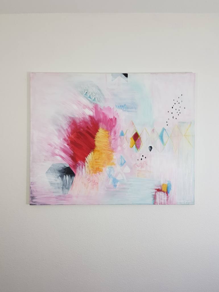 Original Abstract Expressionism Abstract Painting by Wioletta Gancarz