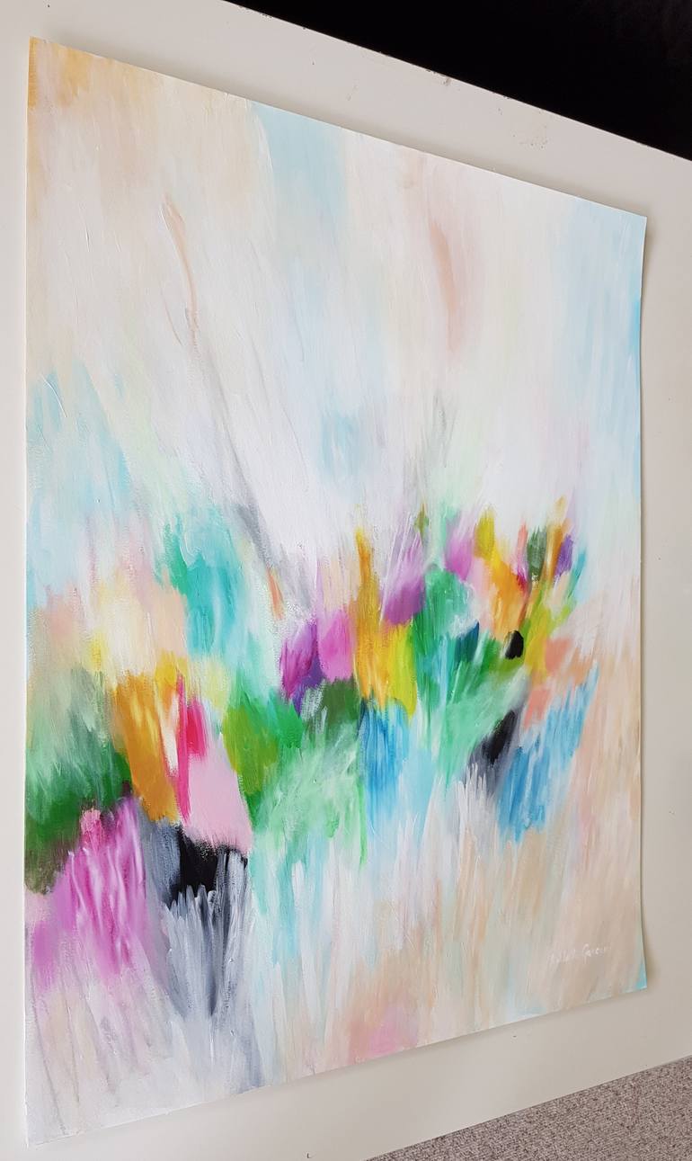 Original Abstract Expressionism Abstract Painting by Wioletta Gancarz
