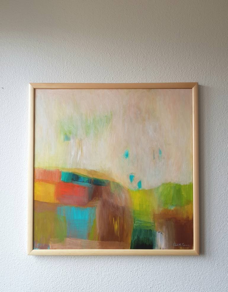 Original Abstract Landscape Painting by Wioletta Gancarz