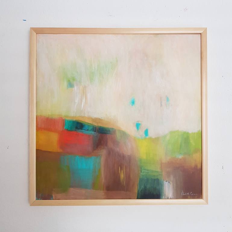 Original Abstract Landscape Painting by Wioletta Gancarz