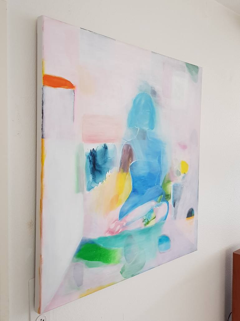Original Abstract Women Painting by Wioletta Gancarz