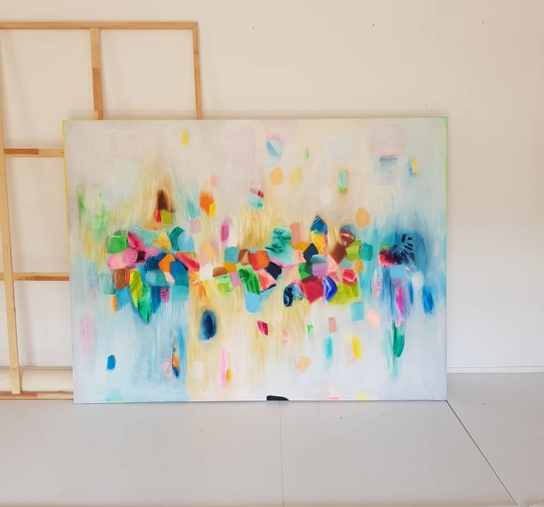 Original Abstract Expressionism Abstract Painting by Wioletta Gancarz