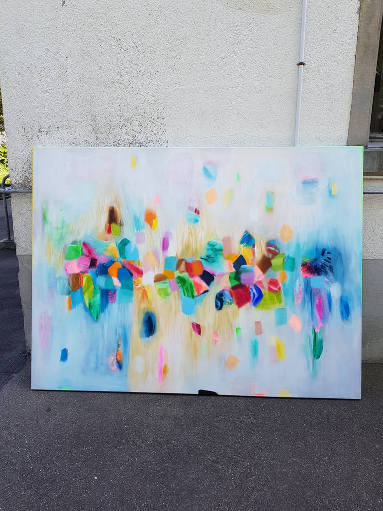 Original Abstract Expressionism Abstract Painting by Wioletta Gancarz
