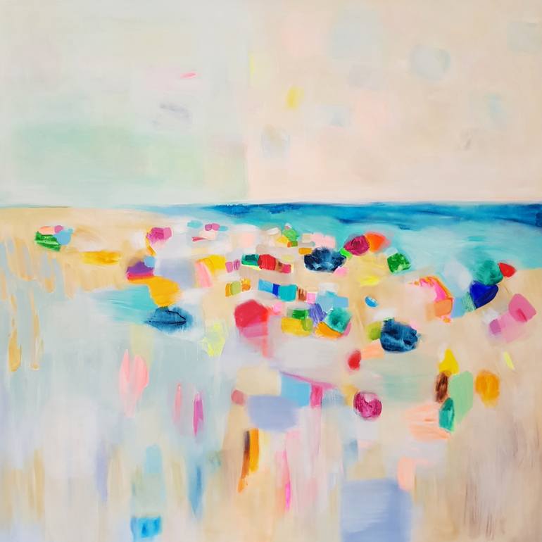 Print of Abstract Landscape Painting by Wioletta Gancarz