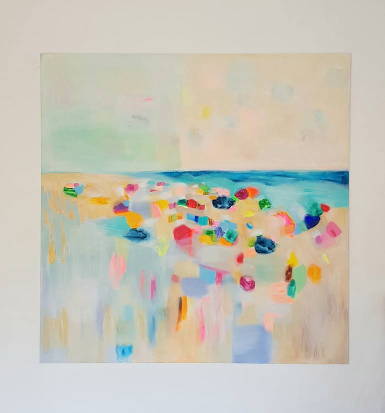 Original Abstract Landscape Painting by Wioletta Gancarz