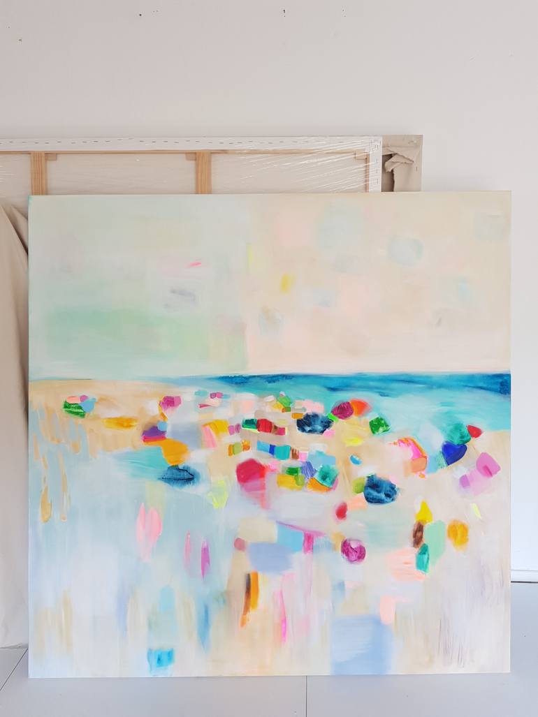 Original Abstract Landscape Painting by Wioletta Gancarz