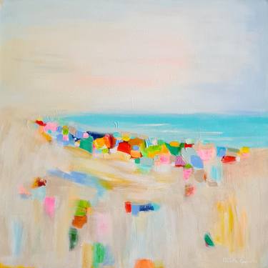Print of Fine Art Beach Paintings by Wioletta Gancarz