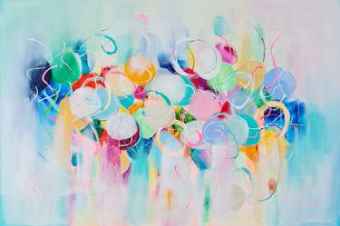 Print of Abstract Floral Paintings by Wioletta Gancarz