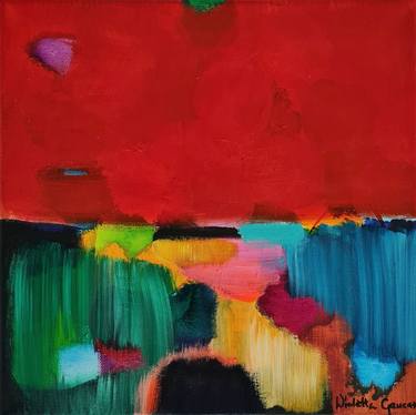 Print of Abstract Expressionism Landscape Paintings by Wioletta Gancarz