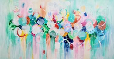 Print of Abstract Expressionism Floral Paintings by Wioletta Gancarz