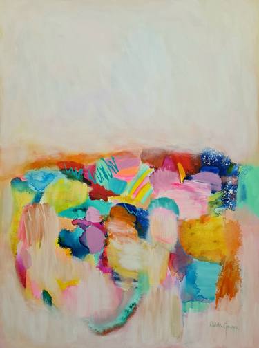 Original Abstract Expressionism Landscape Paintings by Wioletta Gancarz