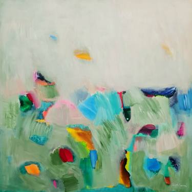 Original Abstract Expressionism Landscape Paintings by Wioletta Gancarz