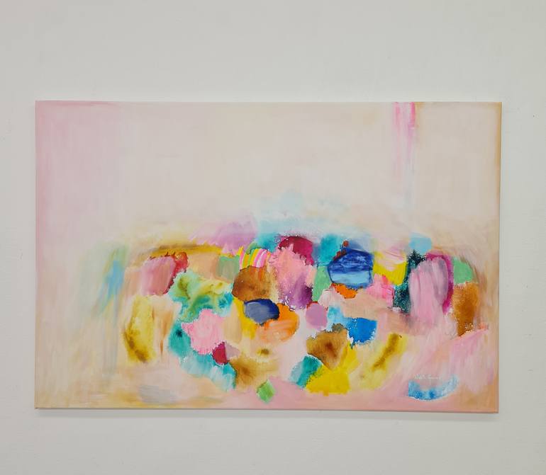 Original Abstract Landscape Painting by Wioletta Gancarz