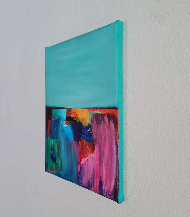 Original Abstract Landscape Painting by Wioletta Gancarz