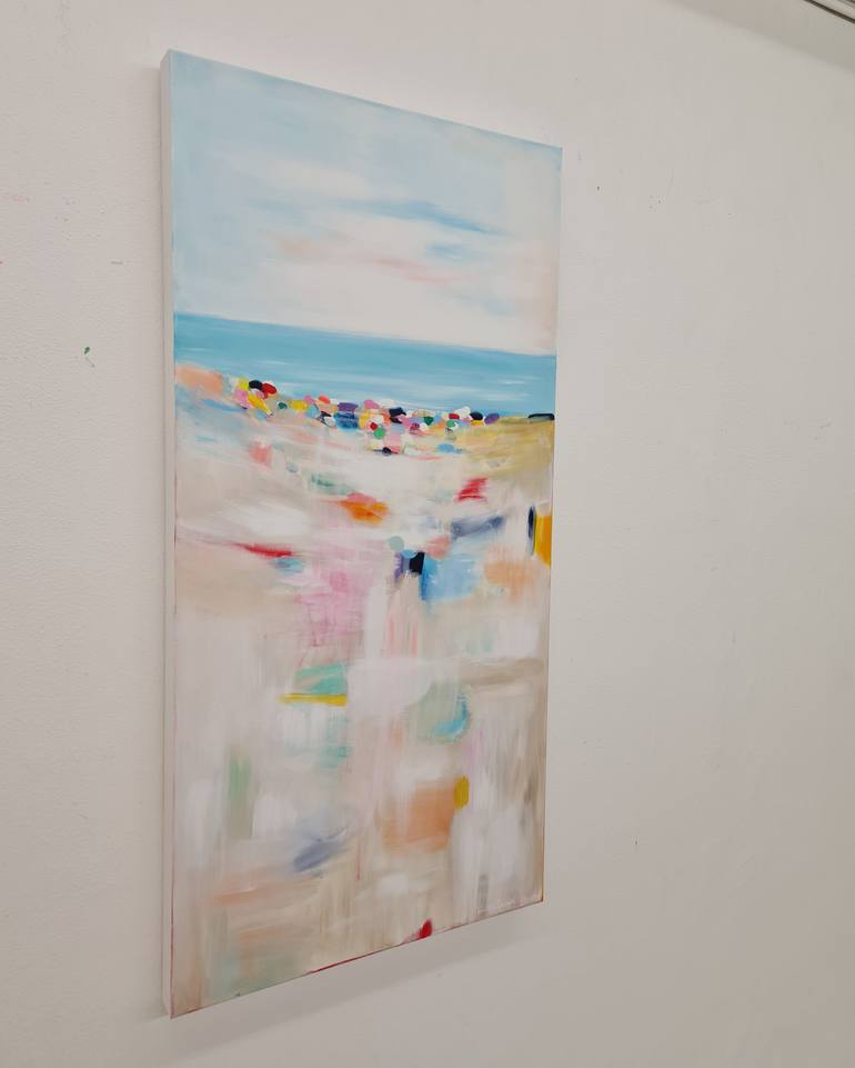 Original Abstract Seascape Painting by Wioletta Gancarz