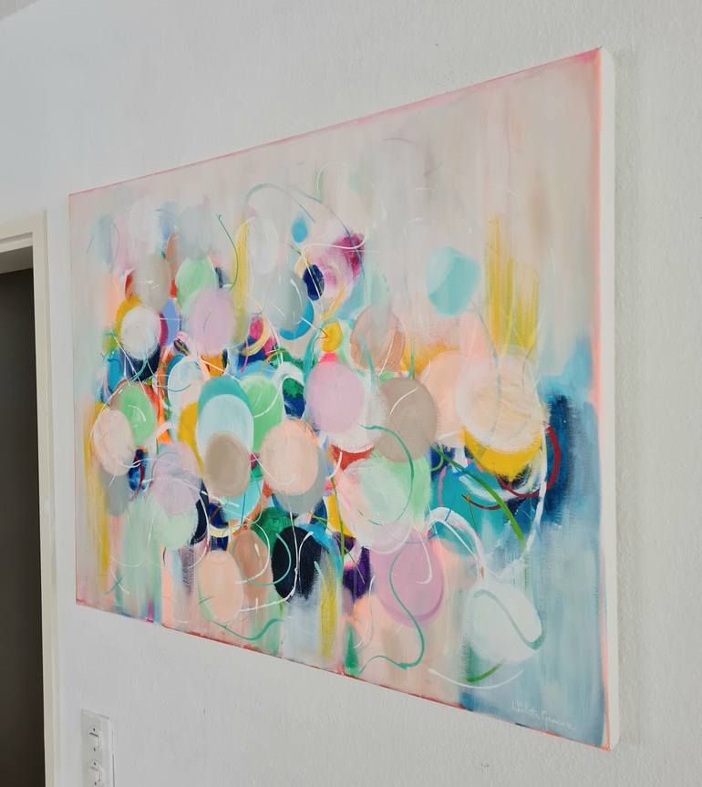 Original Abstract Landscape Painting by Wioletta Gancarz