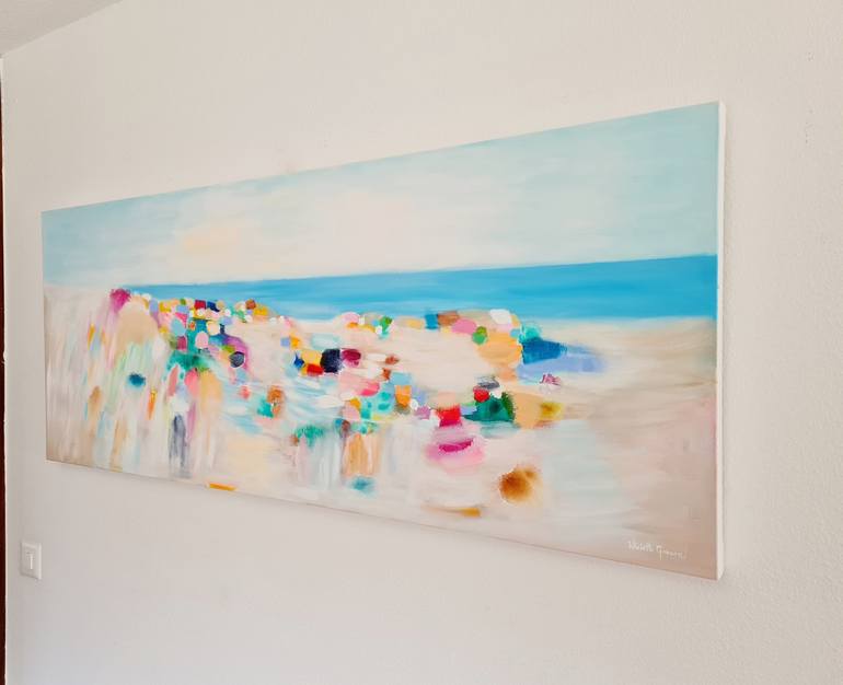 Original Beach Painting by Wioletta Gancarz