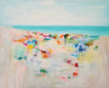 Print of Abstract Expressionism Beach Paintings by Wioletta Gancarz