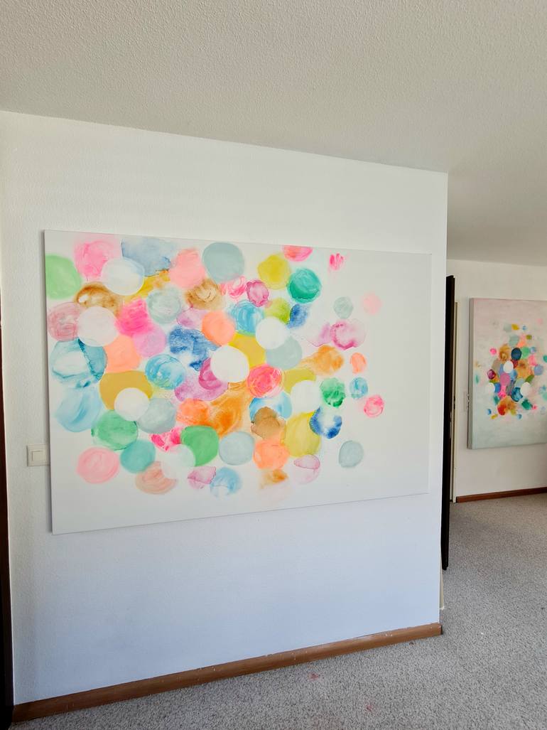 Original Abstract Expressionism Abstract Painting by Wioletta Gancarz