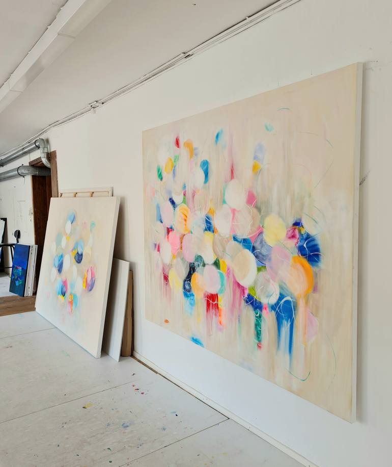 Original Abstract Expressionism Abstract Painting by Wioletta Gancarz
