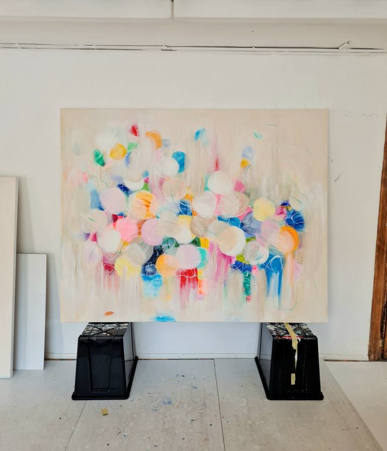 Original Abstract Expressionism Abstract Painting by Wioletta Gancarz