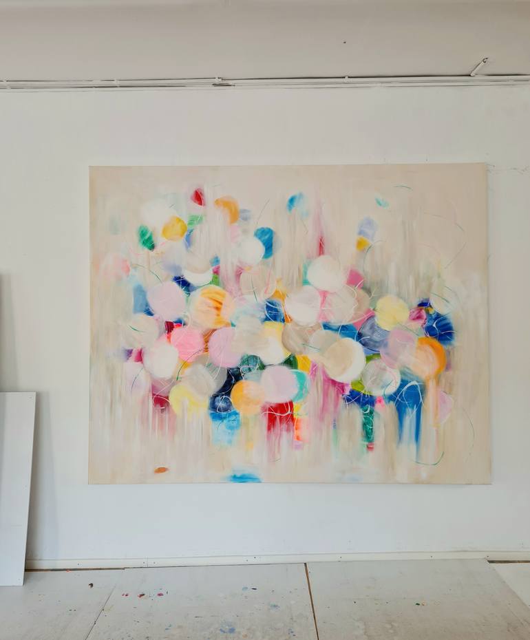 Original Abstract Expressionism Abstract Painting by Wioletta Gancarz