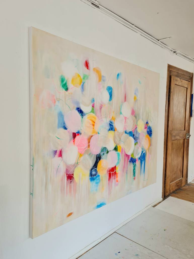 Original Abstract Expressionism Abstract Painting by Wioletta Gancarz