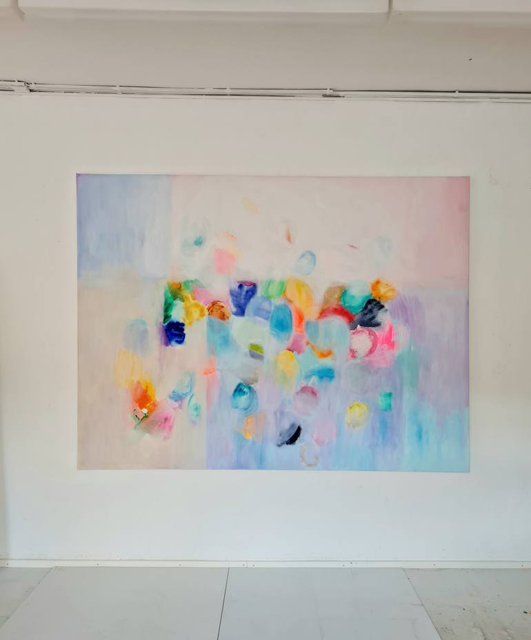 Original Abstract Landscape Painting by Wioletta Gancarz