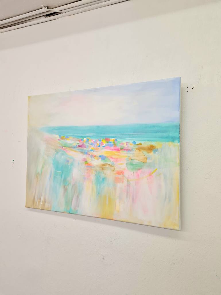 Original Abstract Seascape Painting by Wioletta Gancarz