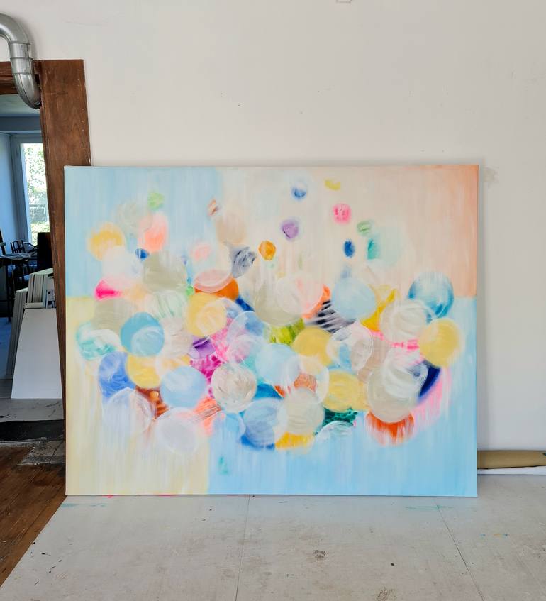 Original Abstract Expressionism Abstract Painting by Wioletta Gancarz