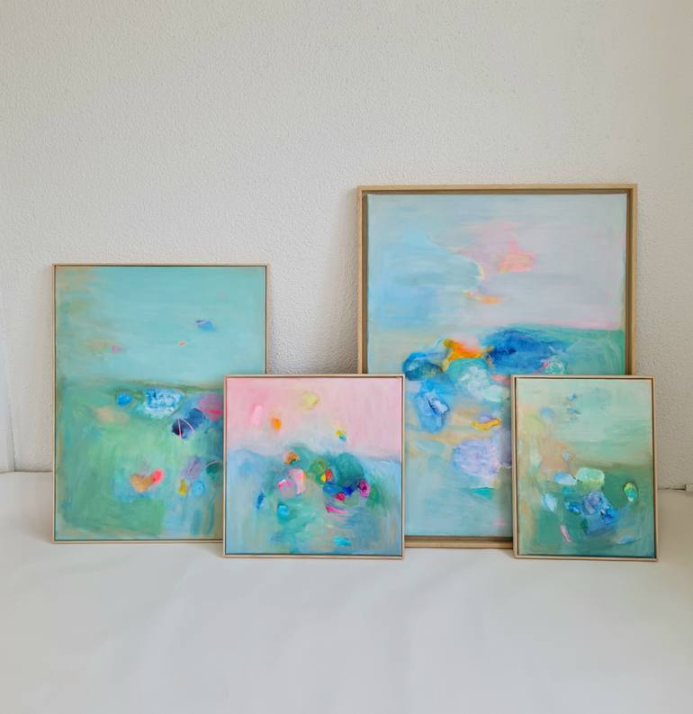 Original Abstract Landscape Painting by Wioletta Gancarz