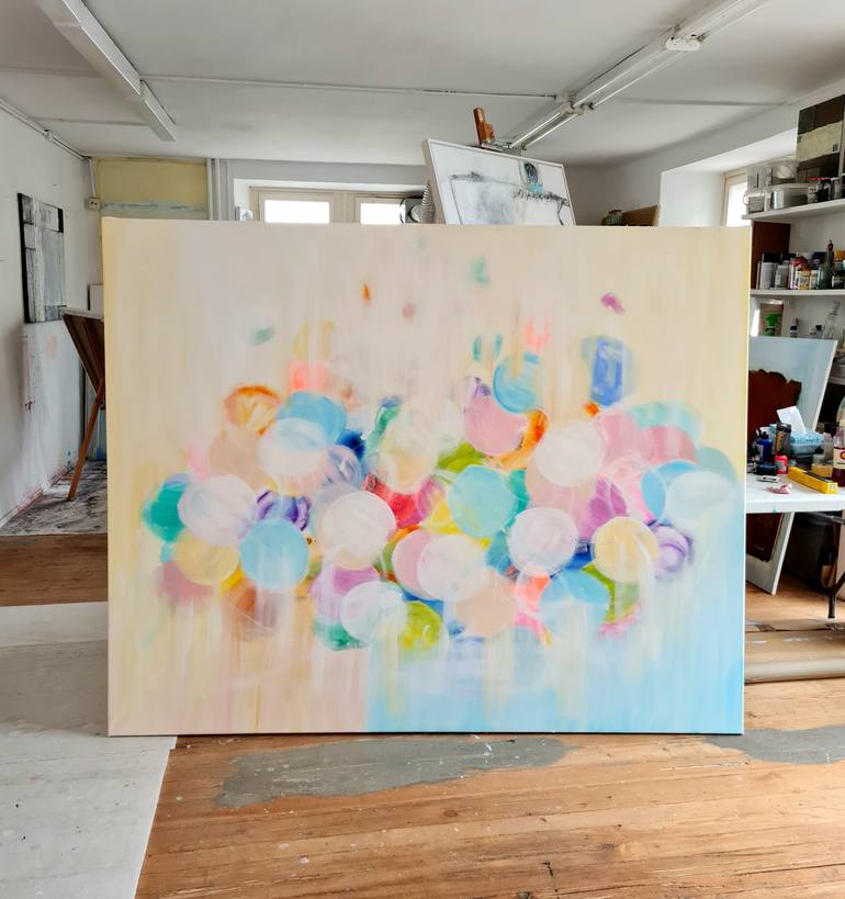 Original Abstract Expressionism Abstract Painting by Wioletta Gancarz