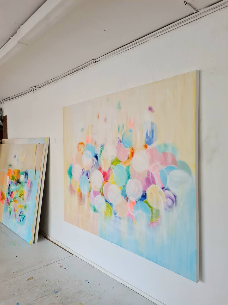 Original Abstract Expressionism Abstract Painting by Wioletta Gancarz
