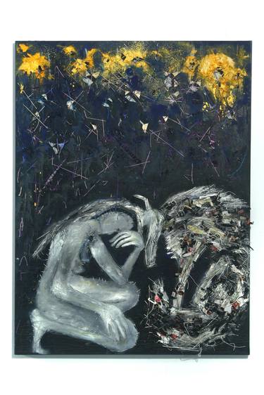Original Expressionism Animal Painting by Stephanie Darling