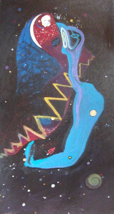Original Outer Space Paintings by COBIA CZAJKOSKI