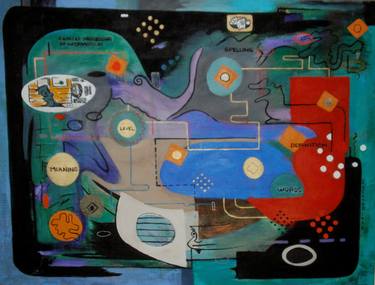 Original Abstract Science/Technology Paintings by Robert Schaad
