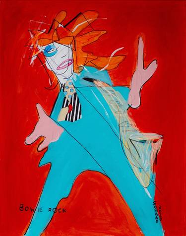Print of Abstract Celebrity Paintings by Robert Schaad