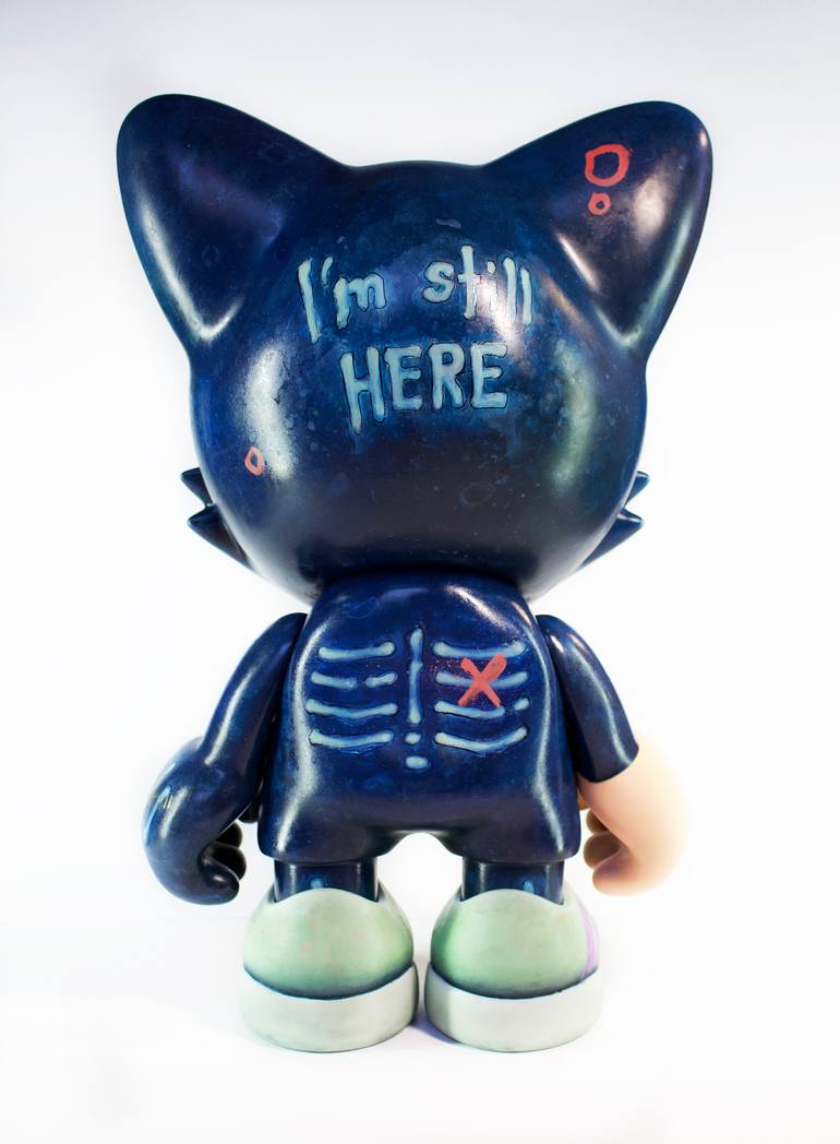 Original Figurative Cats Sculpture by Humberto Barajas Bustamante